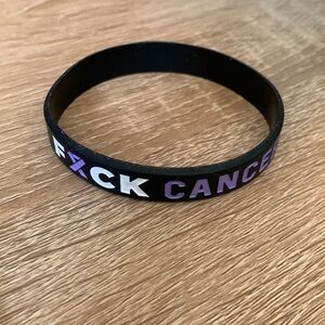 F*ck cancer rubber bracelet